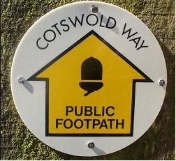 Cotswold Way marker